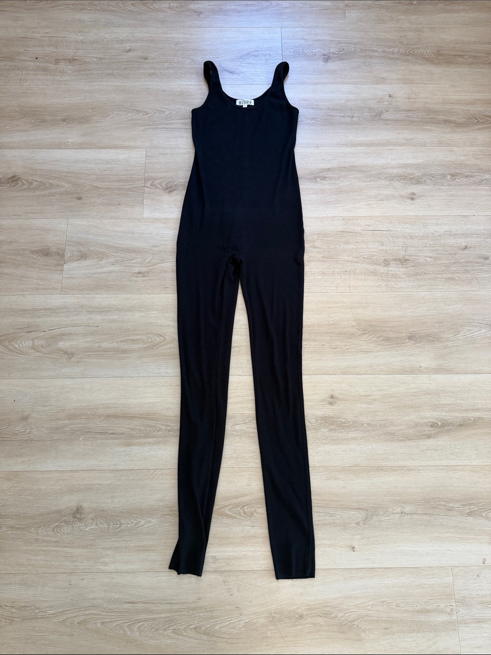 Eterne Black Sleeveless Stretch Jumpsuit